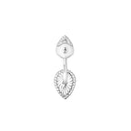 Puce d'oreille unitaire serpent bohème, motifs s et xs