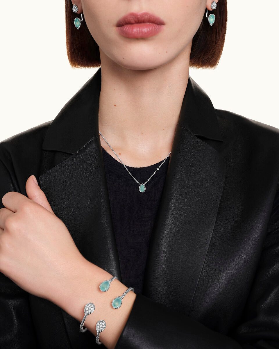 Puce d'oreille unitaire serpent bohème, motifs s et xs