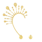 Puce d'oreille asymétrique serpent bohème solarité
