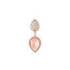 Puce d'oreille unitaire serpent bohème, motifs s et xs