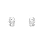 Boucles d'oreilles petit modèle plume de paon
