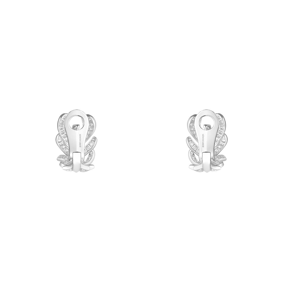 Boucles d'oreilles petit modèle plume de paon