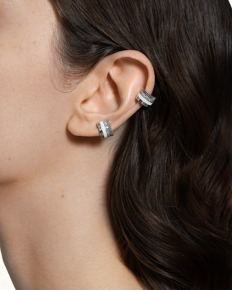 Clip d'oreille quatre double white edition