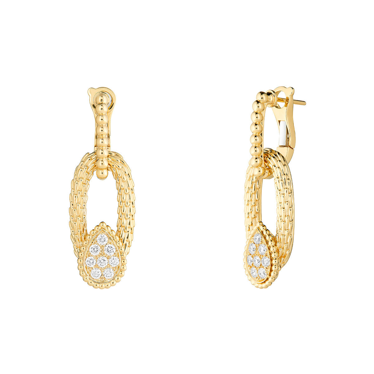 Dormeuses serpent bohème vintage