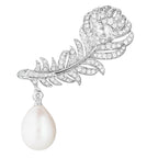 Boucles d'oreilles plume de paon