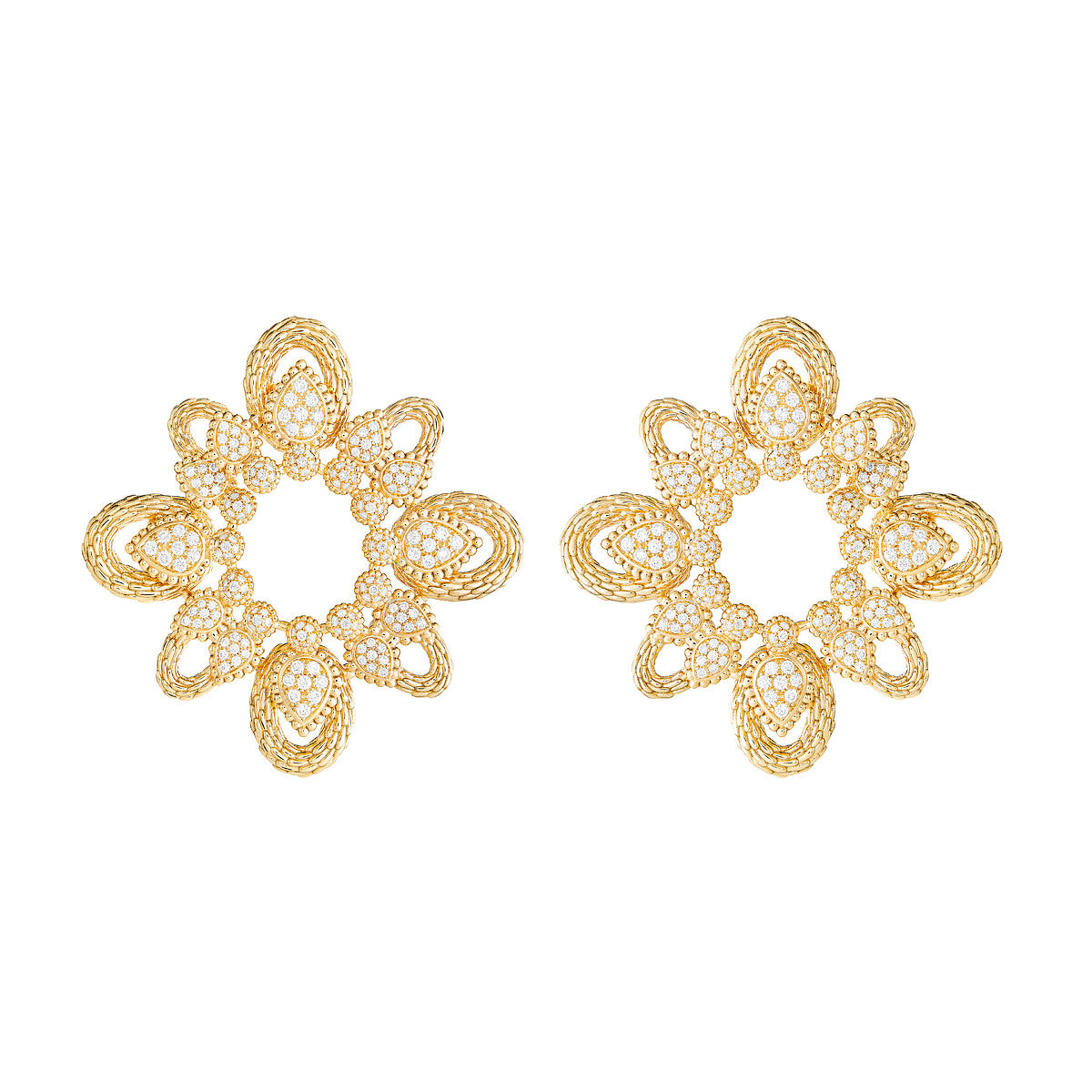 Créoles serpent bohème vintage