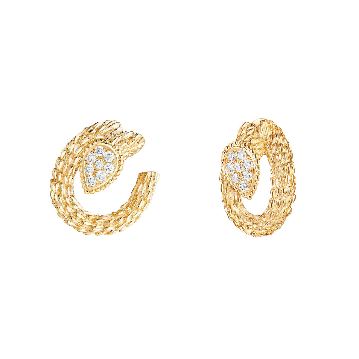 Boucles d'oreilles serpent bohème, motif s