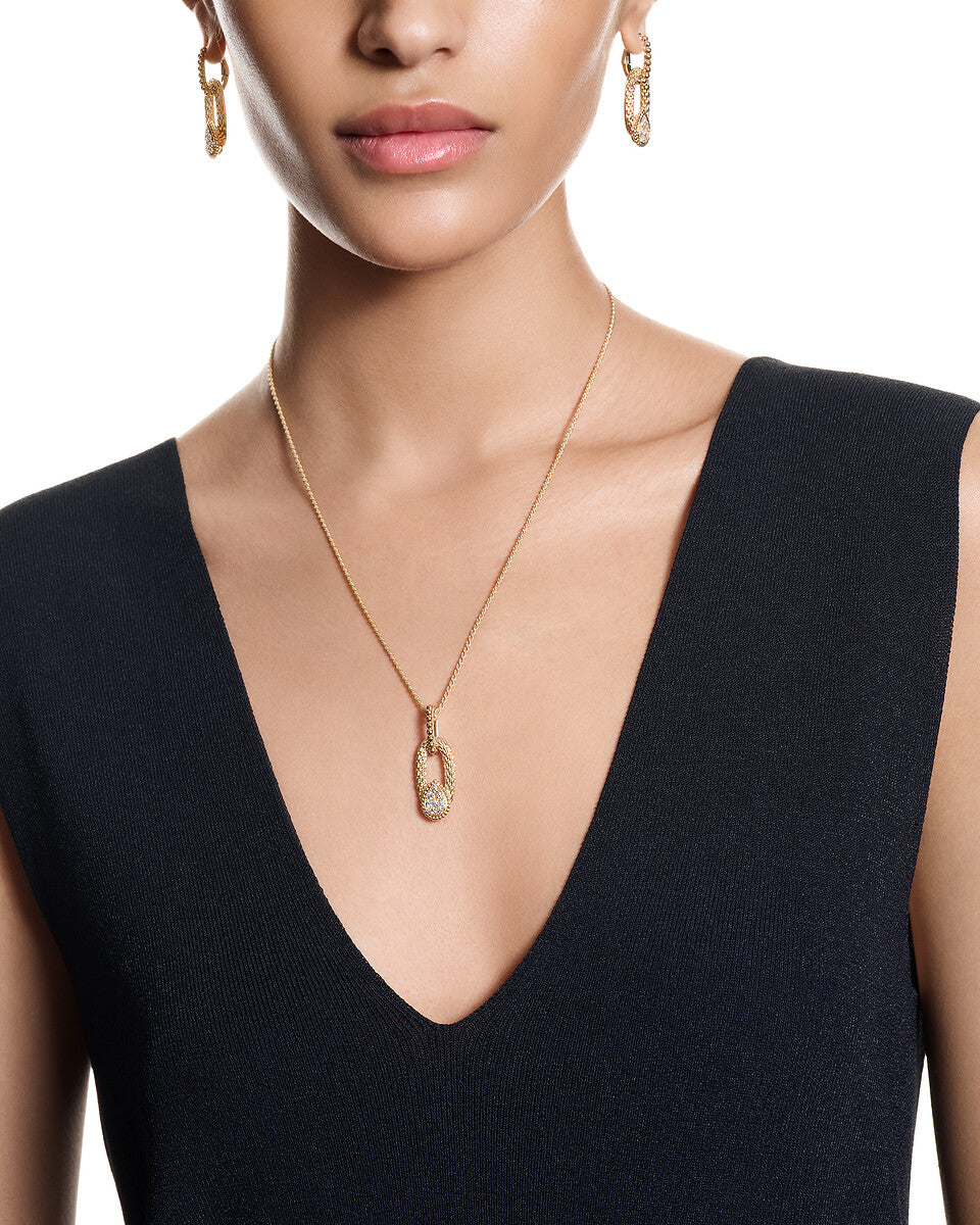 Pendentif serpent bohème vintage