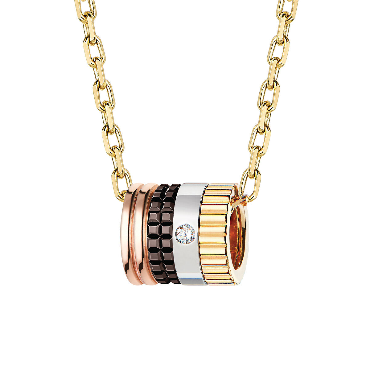 Pendentif mini bague quatre classique