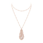 Pendentif plume de paon