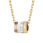 Pendentif mini bague quatre white edition
