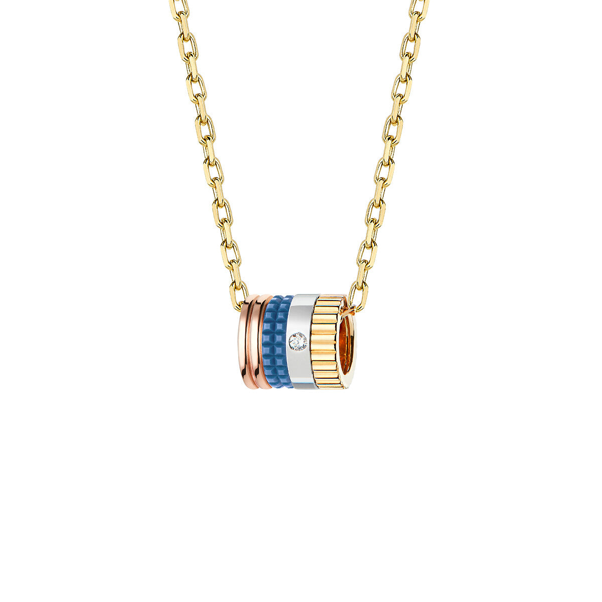 Pendentif mini bague quatre blue edition