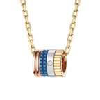 Pendentif mini bague quatre blue edition