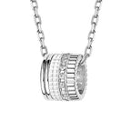 Pendentif quatre double white edition, grand modèle