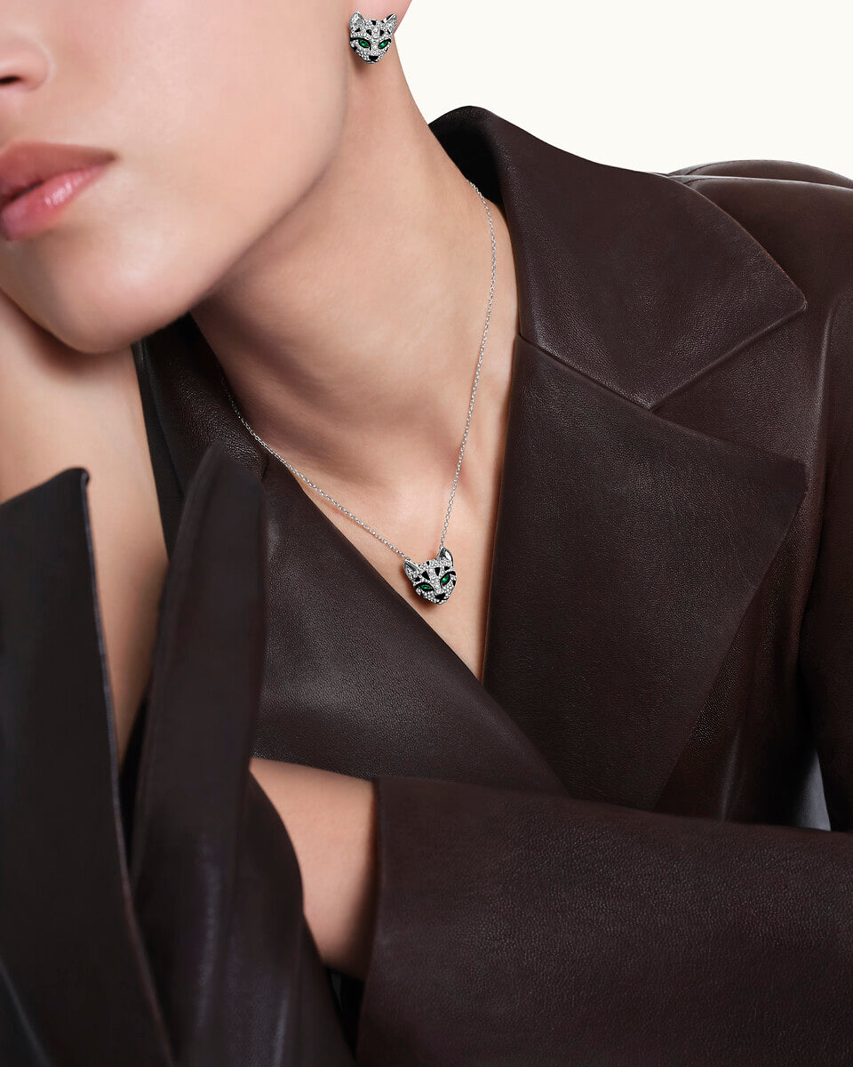 Pendentif fuzzy le chat léopard