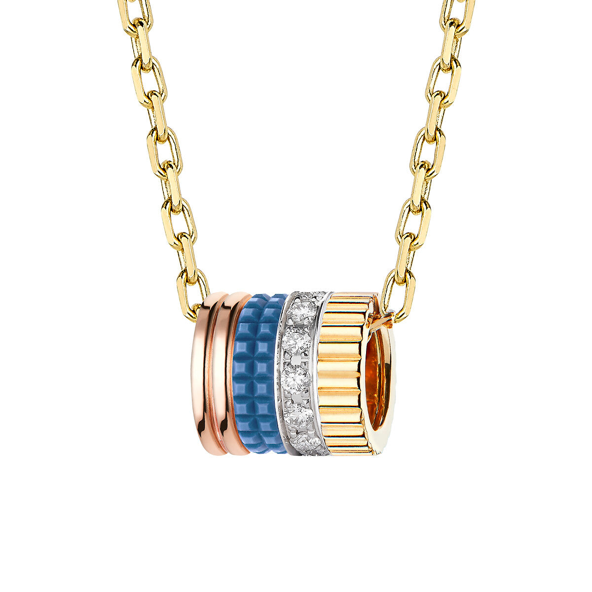 Pendentif quatre blue edition, motif s