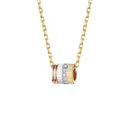 Pendentif quatre white edition, motif s