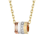 Pendentif quatre white edition, motif s