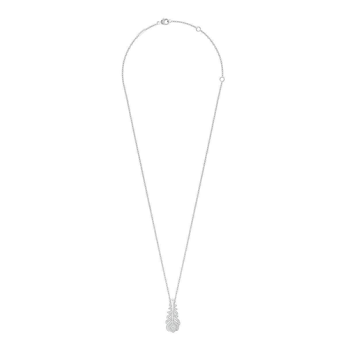 Pendentif plume de paon