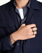 Bague quatre classique large