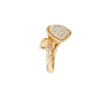 Bague serpent bohème motif l