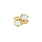 Bague toi et moi serpent bohème, motifs s