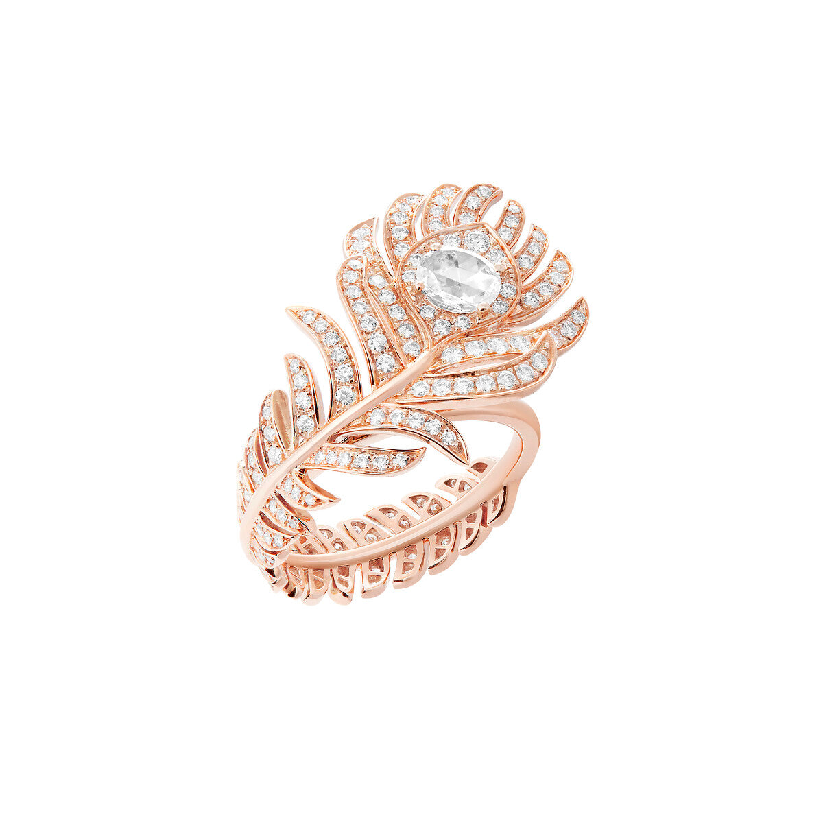 Bague plume de paon, petit modèle