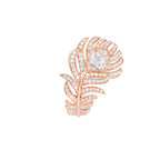 Bague plume de paon, petit modèle