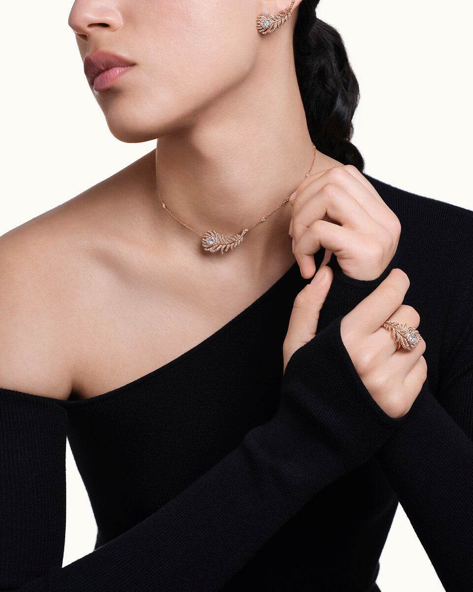 Bague plume de paon, petit modèle