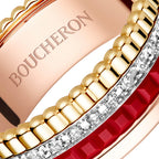 Bague quatre red edition small