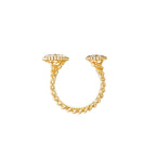 Bague serpent bohème, motifs s et xs