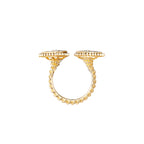 Bague serpent bohème motif s