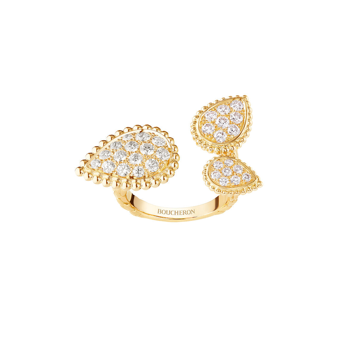 Bague serpent bohème trois motifs