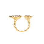 Bague serpent bohème trois motifs