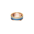 Bague quatre blue edition small