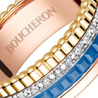 Bague quatre blue edition small