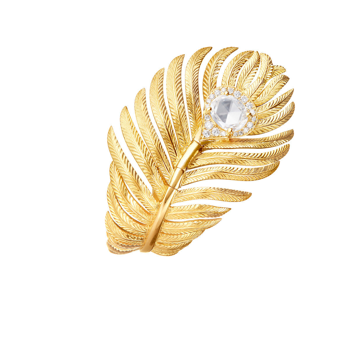 Bague plume de paon, grand modèle