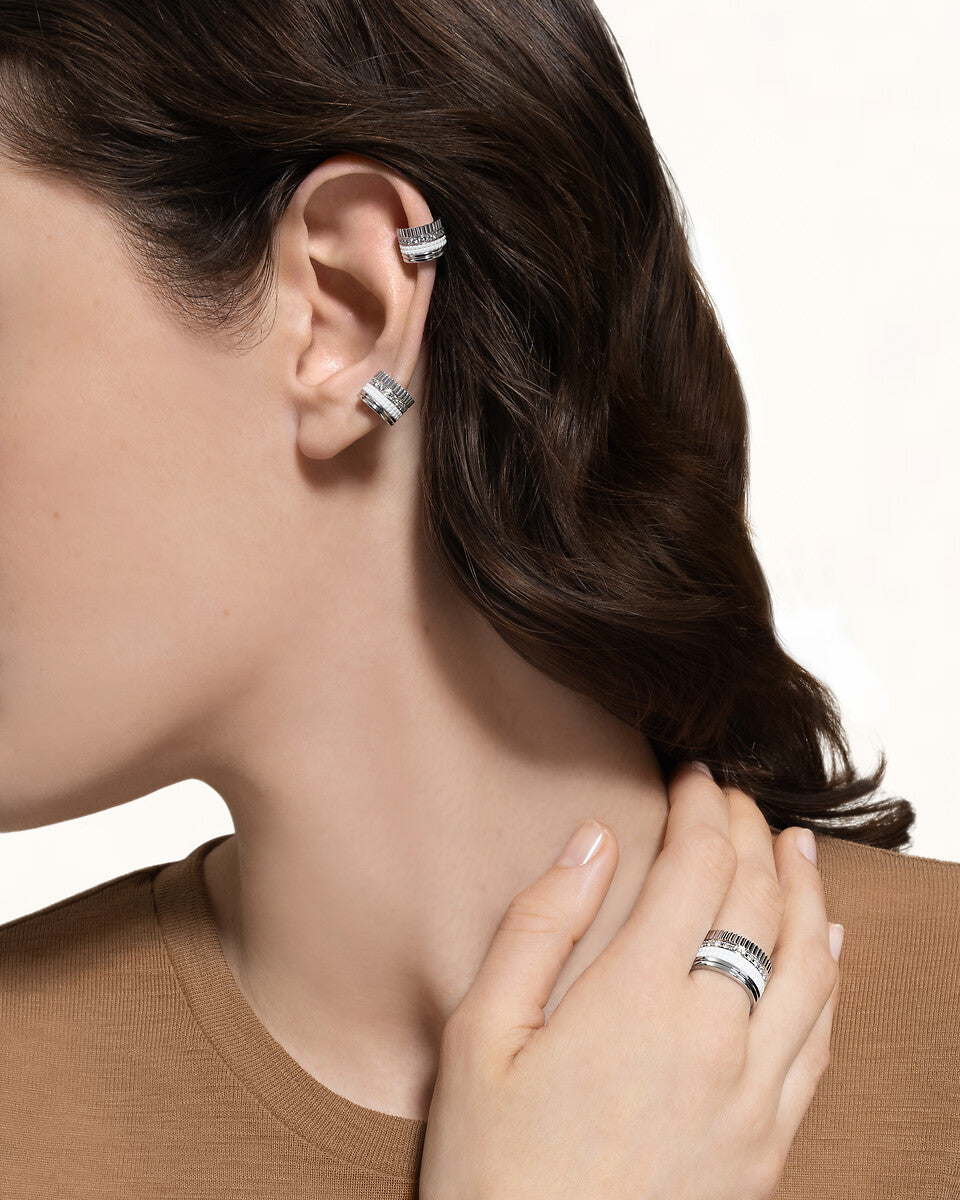 Bague quatre double white edition large