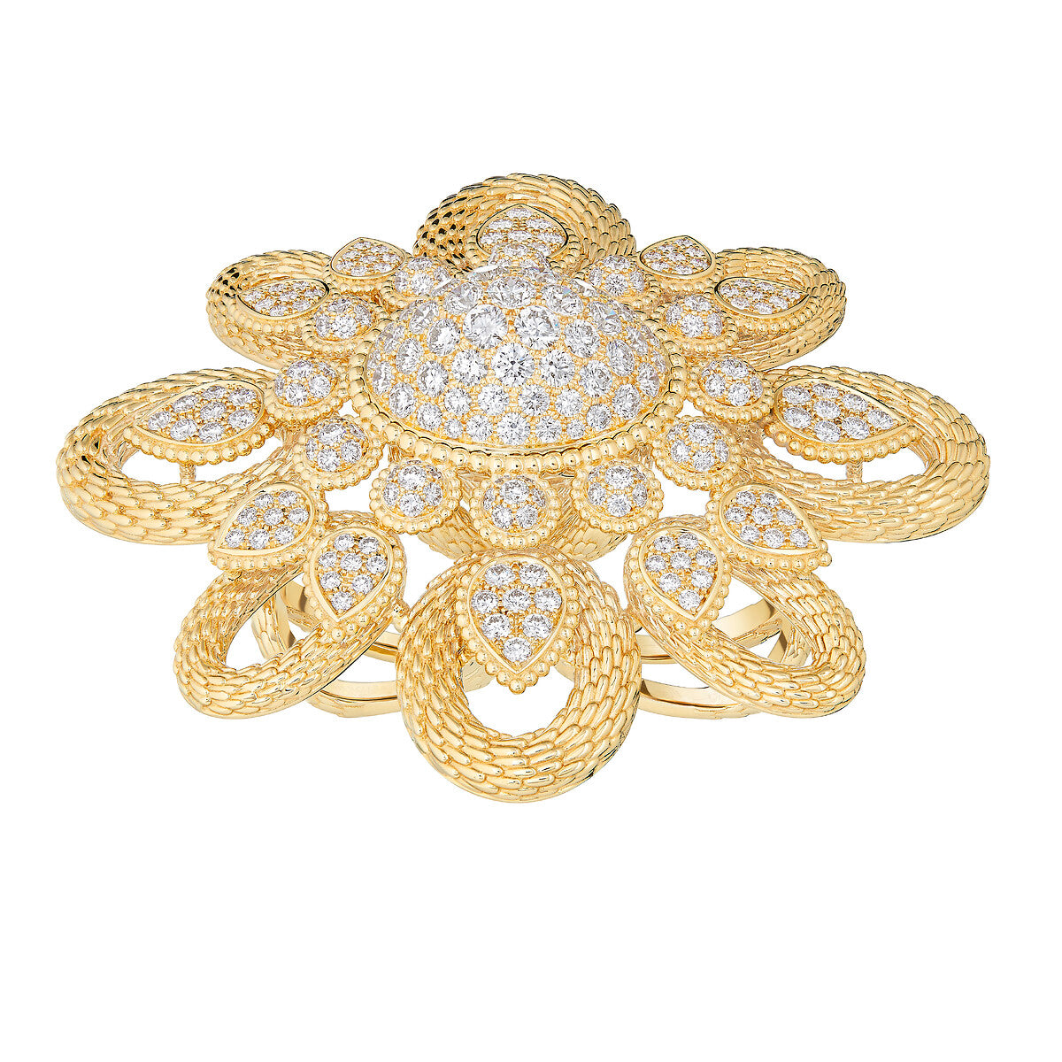 Bague double doigt serpent bohème vintage