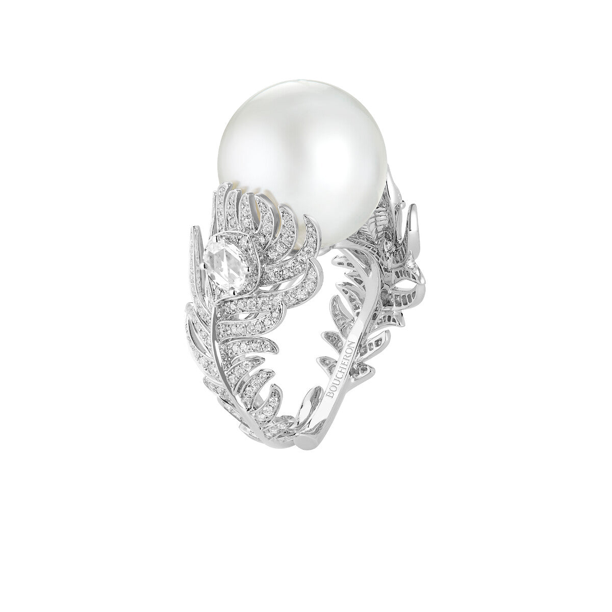 Bague plume de paon