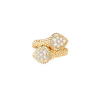 Bague toi et moi serpent bohème motif s