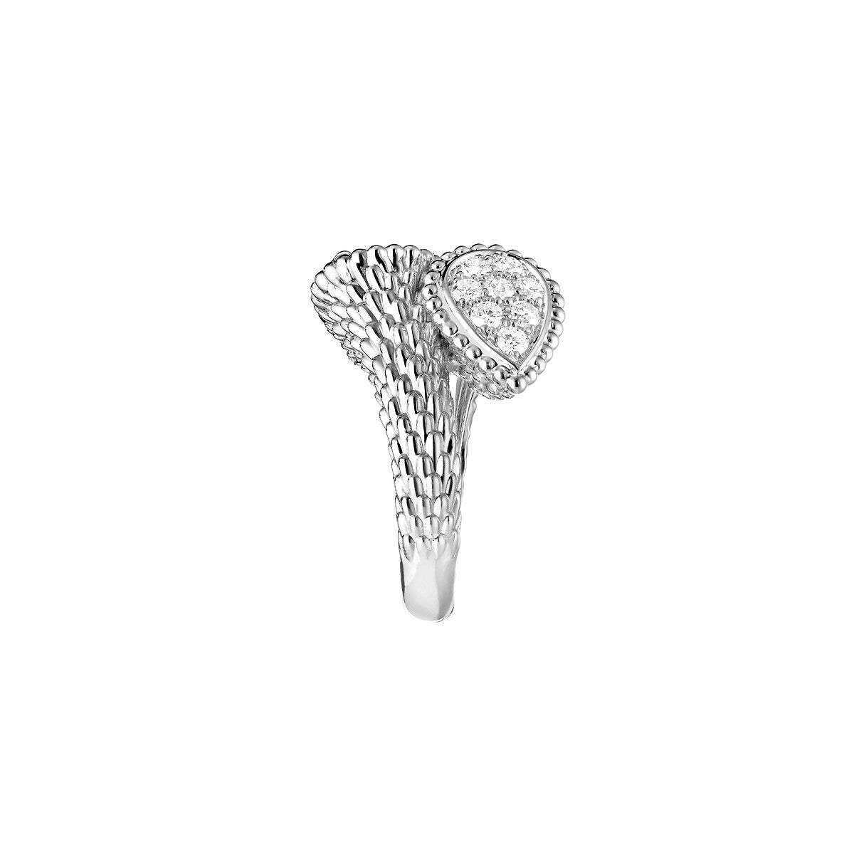 Bague toi et moi serpent bohème motif s