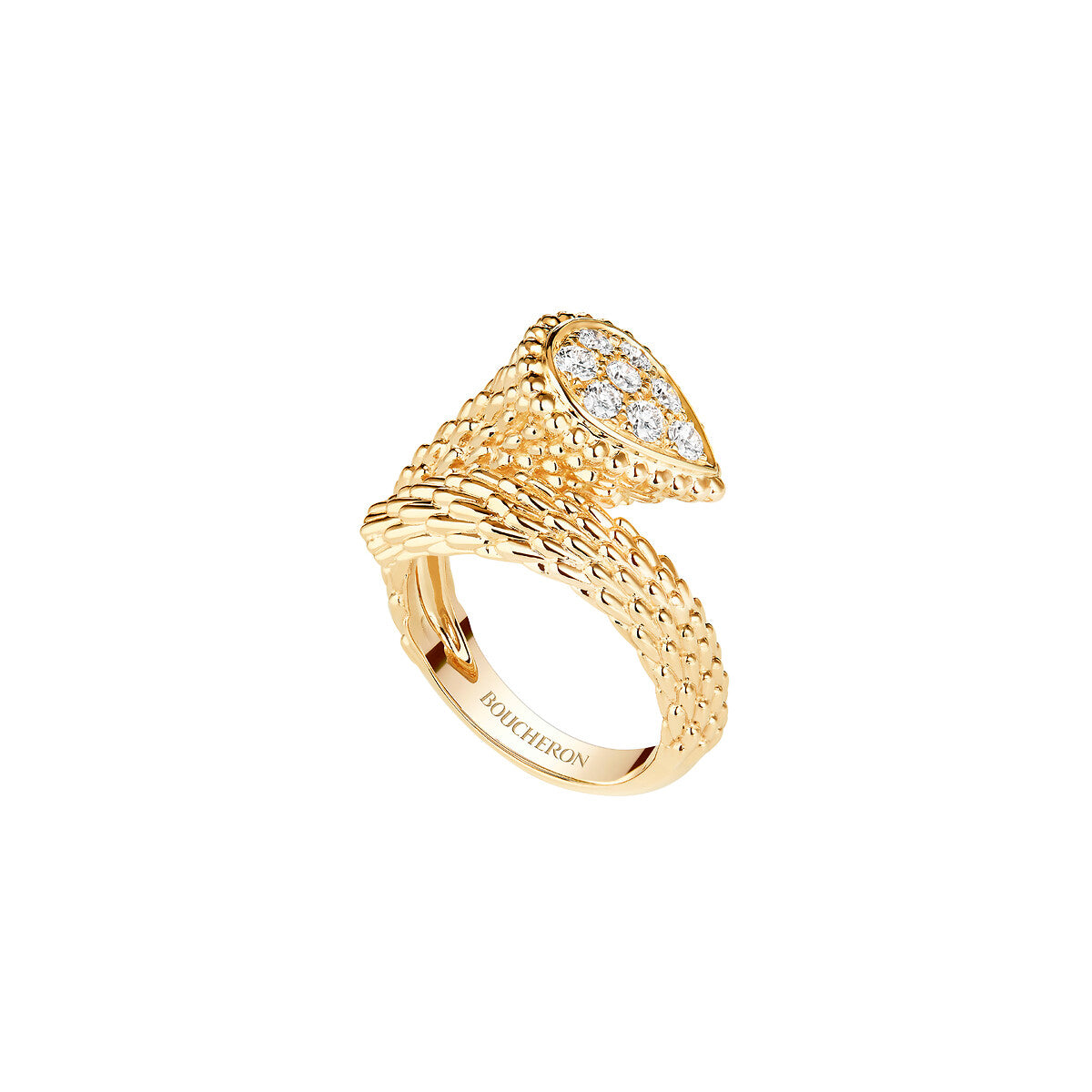 Bague serpent bohème motif s