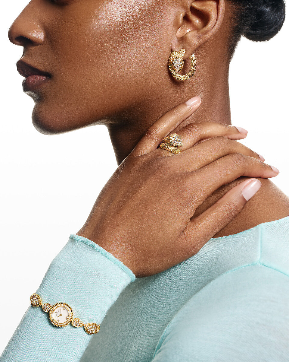 Bague serpent bohème motif s