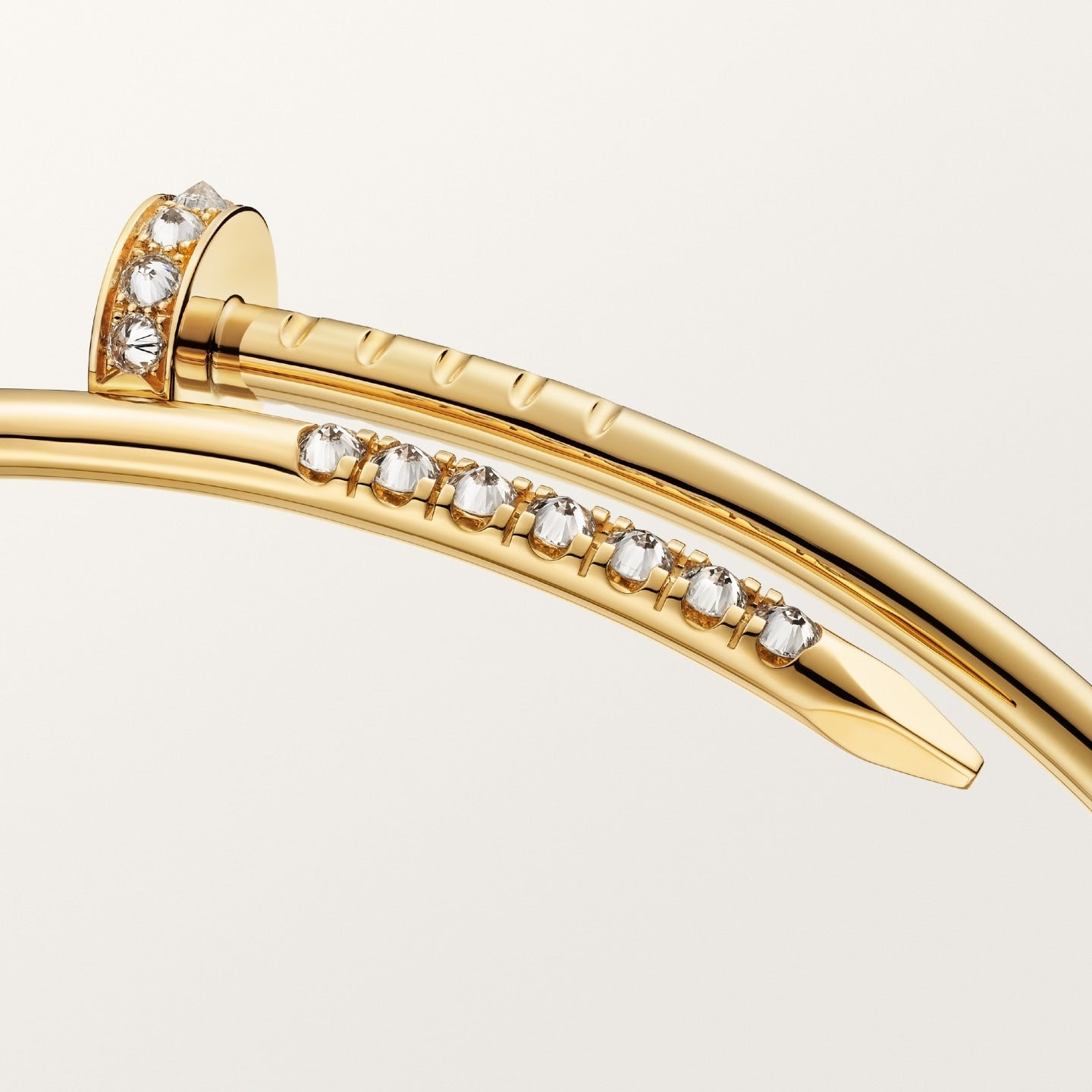 Bracelet Juste un Clou, petit modèle, diamants serti inversé