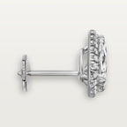 Puces d'oreilles Cartier Destinée, 2 diamants taille poire, pavées