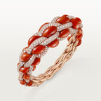 Bracelet Cartier Libre Tressage, corail