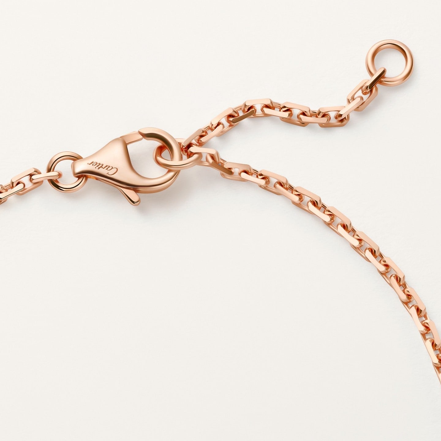 Bracelet LOVE, sur chaîne, semi-pavé