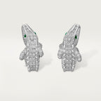 Boucles d'oreilles Faune et Flore de Cartier, pavées