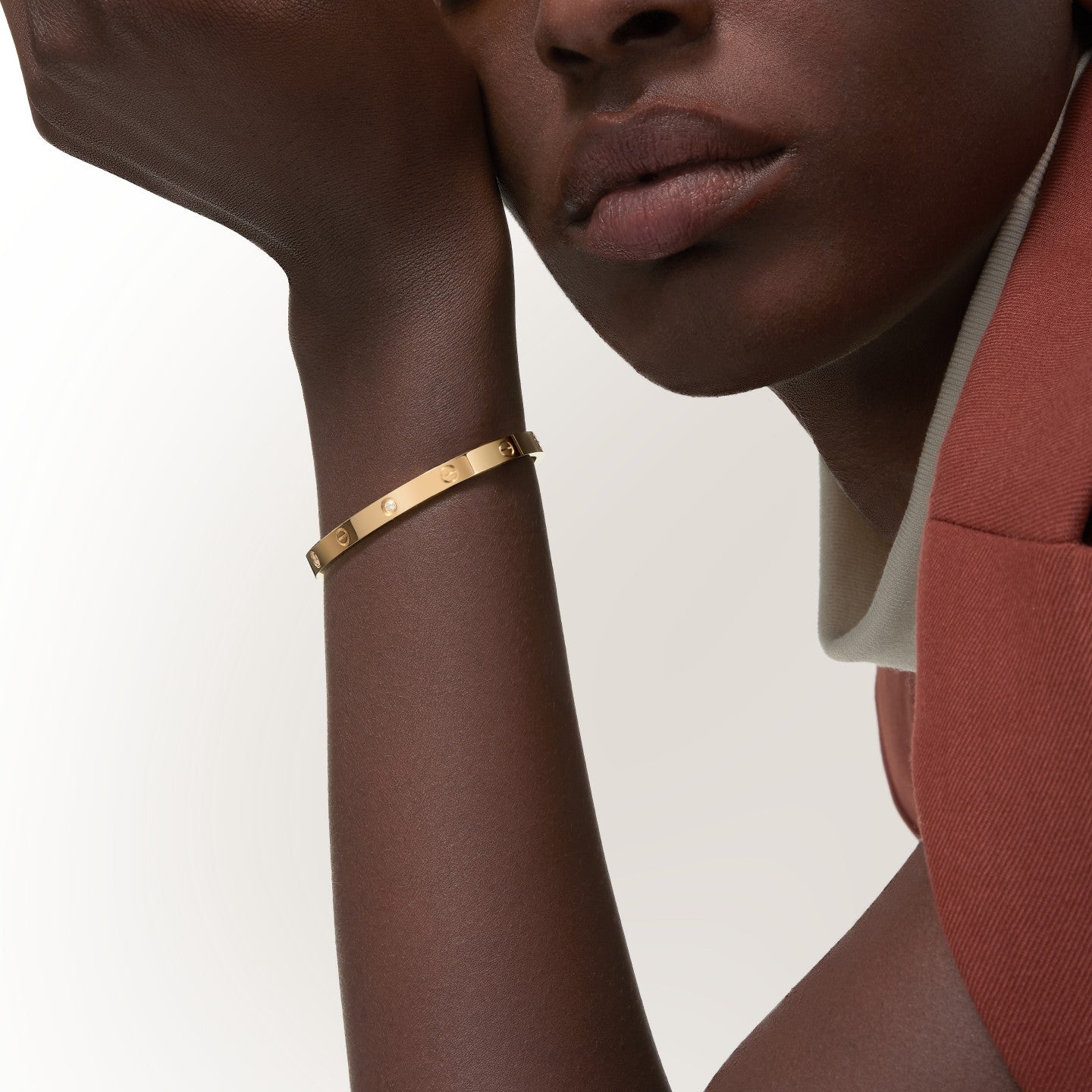 Bracelet LOVE, moyen modèle, 4 diamants